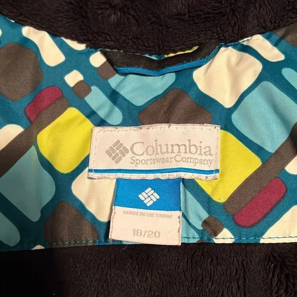 Columbia Girls' Multicolor Bugaboo Hooded Waterproof Winter Ski Jacket